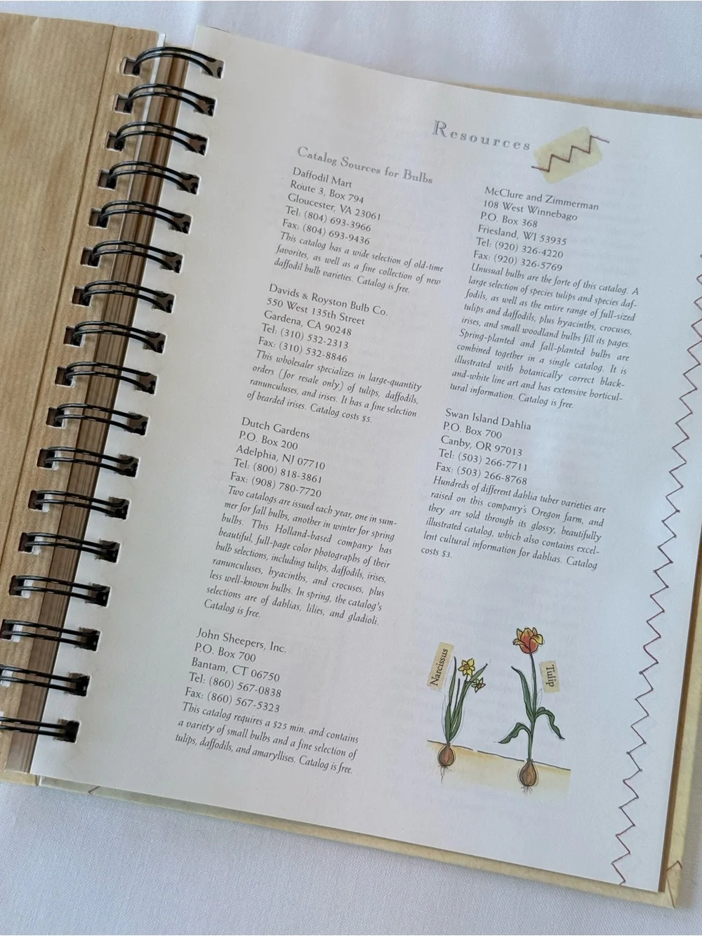 Garden Dreams Orange Tulip Spiral Notebook — Gardeners Scrapbook
